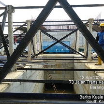 13a Update pemasangan shoring cross beam Alalak